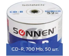 ���� CD-R 700 MB SONNEN 52x, Bulk, ��������, /50/, 512571 ����
