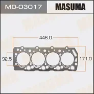 ��������� ��� Mitsubishi Pajero/L300, Hyundai Galloper 2.5TD 4D56T 86 Masuma MD03017 ����
