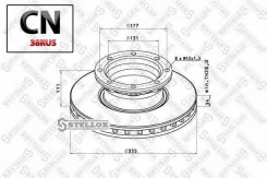 ���� ���������, 335x34/111 8xM12x1.5 Stellox 8500725SX 8500725SX ����