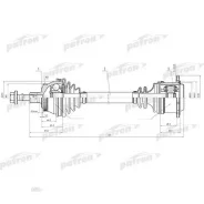 ������� ������� ���� AUDI: A6 2.5TDi �T 97 +ABS Patron PDS0692 PDS0692 ����