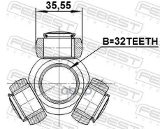 ������� 32x35.55 | ����/��� | Mazda, Mitsubishilancer CY1A, 6 GG China, 6 GG, Galant DJ0, 6 GH, Lance [178Febest0416DJ24] 0416DJ24 ����