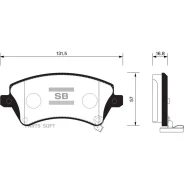 ������� ��������� Toyota Corolla (E12) 1.4/1.6/1.8/2.0 0002/02 �������� SP1502 Sangsin Brake SP1502 SP1502 ����