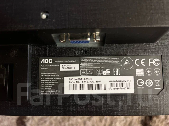 AOC. 18.5", ���������� �� (LCD, LED, QLED) ����