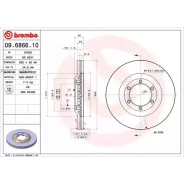 ���� ��������� �������� Brembo 09 6866 10 Brembo 09686610 09686610 ����