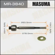 ���� ������� Masuma MR3840 Toyota Prado 120, Hilux SURF 215 0209 MR3840 ����