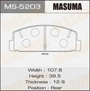 ������� ��������� �������� Masuma MS5203 AN219K, NP5011, P49036 MS5203 ����