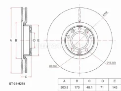 ���� ��������� SAT ST-25-0255, �������� ST250255 ����