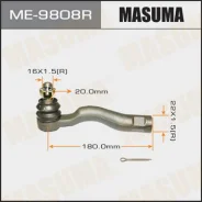���������� ������� Masuma ME9808R Toyota LAND Cruiser / UZJ200 1222 ME9808R ����