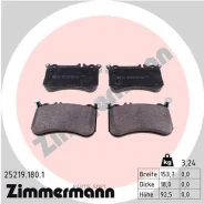 ������� �������� ! �����. 154x92x18 MB C216/C218/W212/W221 11 Zimmermann 252191801 252191801 ����