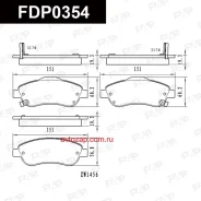 ������� ��������! �������� 151x60x19 Honda CR-V 2.0/2.2D/2.4 06 FDP0354 FDP0354 ����