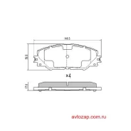 ������� �������� ��������! Toyota RAV IV 2.0VVT-i/2.2D-4D 06 Fremax FBP1568 FBP1568 ����