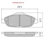 ������� �������� ��������! Peugeot 308 1.4/1.6 07 Fremax FBP1587 FBP1587 ����