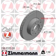 ���� ��������� ! �����. 280x28/72-5x118 Fiat Ducato, Citroen Jumper 2.2D/HDi/2.3D/3.0HDi Zimmermann 230237320 230237320 ����