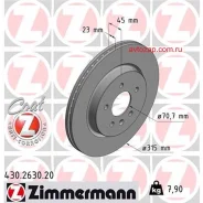 ���� ��������� ����.! 315x23 Opel Zafira C 1.4-2.0 11/Insignia 1.5/1.6/2.0 17 Zimmermann 430263020 430263020 ����