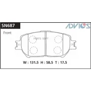 �������� ��������� ������� Advics �������� Advics SN687 SN687 ����