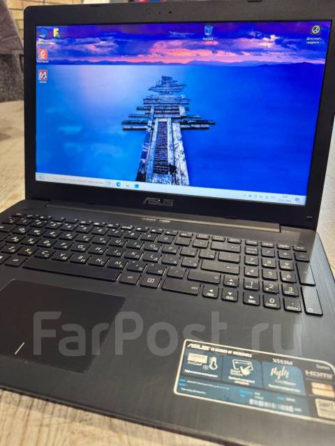Asus X553MA. 15.6", 2,2����, ��� 4 ��, ���� 500���, WiFi: 1, Bluetooth: 1, ����������� �� 3��. ����