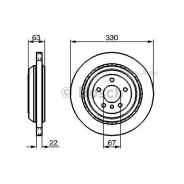 ���� ����. ���. [330x22] 5 ���. MB GL/M/R-Class (X164/W164/W251) 07.05- 0986479285 ����
