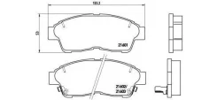 ������� �������� �. Toyota Camry 2.2 92-96/Corolla 95-02 P83034 402 02=FDB867=572333B ! [178Brembop83034] P83034 ����