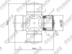 ���������� �������� ������� TI-GUAR /16*40; TG-CJCS005; ST1640 4520912080 Tiguar Tgcjcs005 TGCJCS005 ����