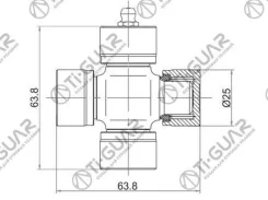 ���������� /TI-GUAR ��� MMC Colt Minica RVR; 25*63.80; TG-CJCS009; (GUM-78 ) GUS7 GUM79 Tiguar Tgcjcs009 TGCJCS009 ����