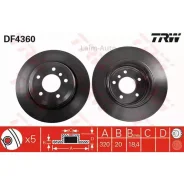 ����. ���� ���. ����. [320x20] 5 ���. BMW 5 (E60) 520-530, 6 (E63) 630 02- DF4360 ����