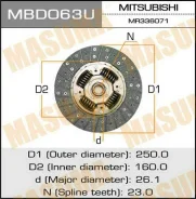 ���� ��������� MBD063U ��� Mitsubishi Delica PD8W 4M40T Delica PE8W 4M40T Delica PF8W 4M40T ������������� Masuma ����� MN168640 MR110846 MR176336 MR19...