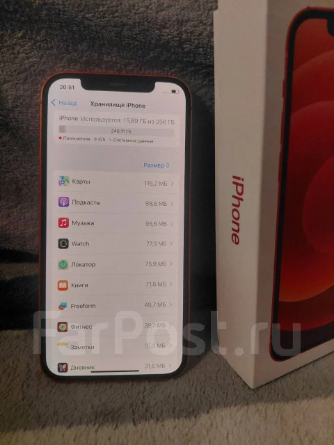 Apple iPhone 12. �/�, 256 ��, �������, 4G LTE ����