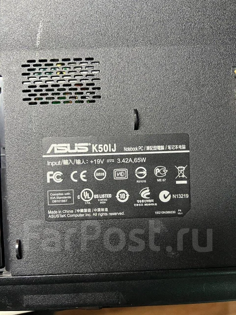 Asus K50IJ. 15.6", 2����, ��� 2048 ��, ���� 500���, WiFi: 1, Bluetooth: 1, ����������� �� 1��. ����