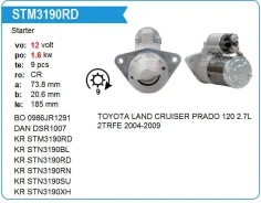 ������� Toyota 2TRFE LAND Cruiser Prado 120 2.7L 2004-2009 Krauf STN3190WA ����