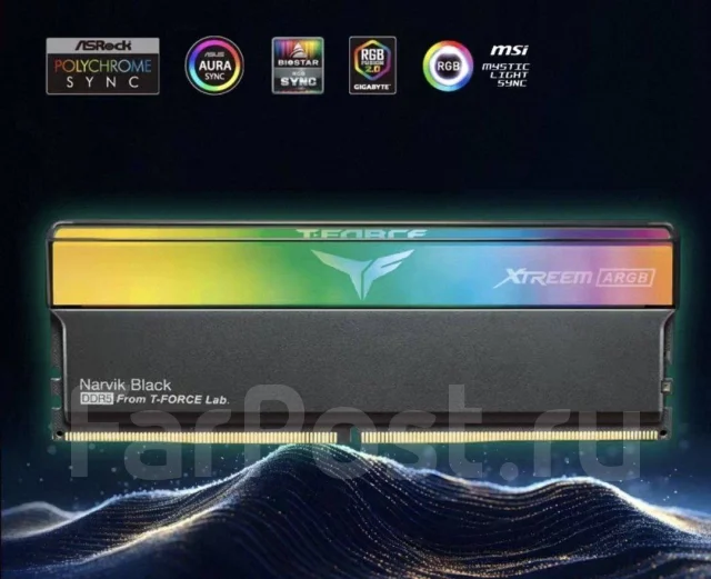 ����������� ������ TeamGroup Tforce Xtreem 16x2 (32 ��) CL32 6400 ��� ����