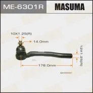 ���������� ������� Honda Jazz/Fit 01-08, City 02-08 Masuma ������ Masuma ME6301R ME6301R ����