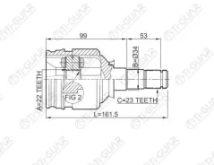���� ���������� /TI-GUAR /Toyota Platz /VITZ /Funcargo /IST 2NZ; TG-CVJ0116 34*22*23; Tiguar Tgcvj0116 TGCVJ0116 ����