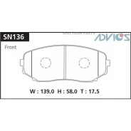 �������� ��������� ������� Advics �������� SN136 SN136 ����