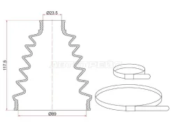 ������� ����� �������� Toyota Camry ACV4# 06-09 /RAV4 ACA2# 2AZFE 03-05 /Ipsum ACM2# 01-09 /Honda Accord CU 02-08 C1925 ����