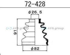 ������� ����� ����������. Maruichi 72-428 / 44315-SD2-003 72428 ����