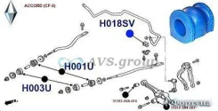 ������ ������������� �������� ��������. ������� H018SV / 51306-SW3-003 ADH28052 H018SV ����