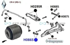 ����������� ������� ����������� ������. ������� H086S / 52341-S04-000 52341-SR3-000 H086S ����