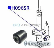 ����������� ������������ ������ �������� (���� KYB T030SR). ������� H096SR / 52622-S7A-014 HAB017 H096SR ����