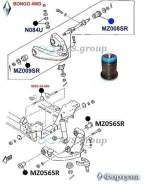 ����������� �������� ������ �������� �������� ������. ������� MZ008SR / S083-34-830A 54506-HC000 MZ008SR ����