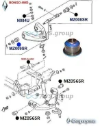 ����������� �������� ������ �������� �������� ��������. ������� MZ009SR / S083-34-840A 48530-49235 MZ009SR ����
