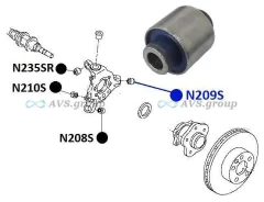 ����������� ����� ������ ��������. ������� N209S / 55157-JK00A NAB-246 N209S ����