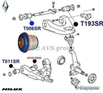 ����������� �������� ������ �������� �������� ��������. ������� T006SR / 48632-26010 48632-26090 T006SR ����