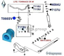 ������ ������������� �������� ��������. ������� T066SV / 48815-28080 48815-30080 T066SV ����