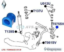 ������ ������������� �������� ��������. ������� T075SV / 48815-30100 T21CM4F T075SV ����