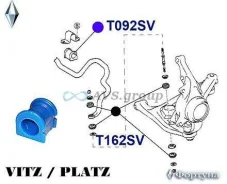 ������ ������������� �������� ��������. ������� T092SV / 48815-52030 TSB-YAR T092SV ����