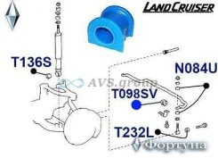������ ������������� �������� ��������. ������� T098SV / 48815-60111 48815-35100 T098SV ����