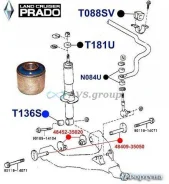 ����������� ������������ �������� �������� (���� ������. �� T390S). ������� T136S / 90903-89012 90903-89016 T136S ����