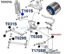����������� ������������ ������ ��������. ������� T161S / 48537-22010 90389-14044 T161S ����