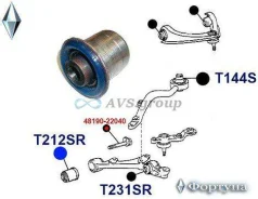����������� ������� ������ �������� ��������. ������� T212SR / 48654-30070 48654-22050 ������� T212SR ����