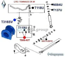 ������ ������������� �������� ��������. ������� T316SV / 48815-28080 48815-30080 T316SV ����